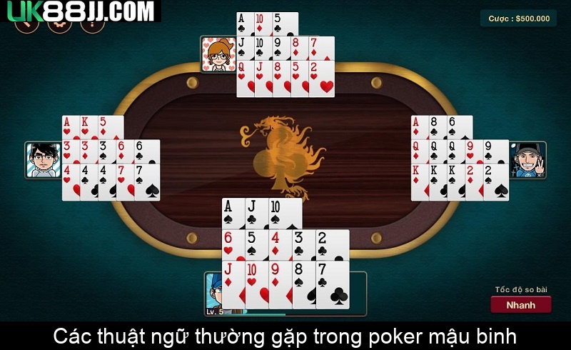 Các thuật ngữ thường gặp trong poker mậu binh