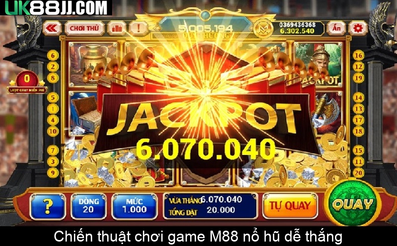 Chiến thuật chơi game M88 nổ hũ dễ thắng